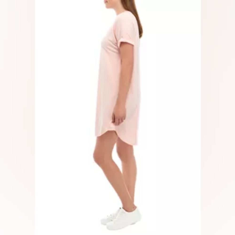 {Wonderly Studio} Women's Solid Short Sleeve Baby Terry Dress - Picture 6 of 6